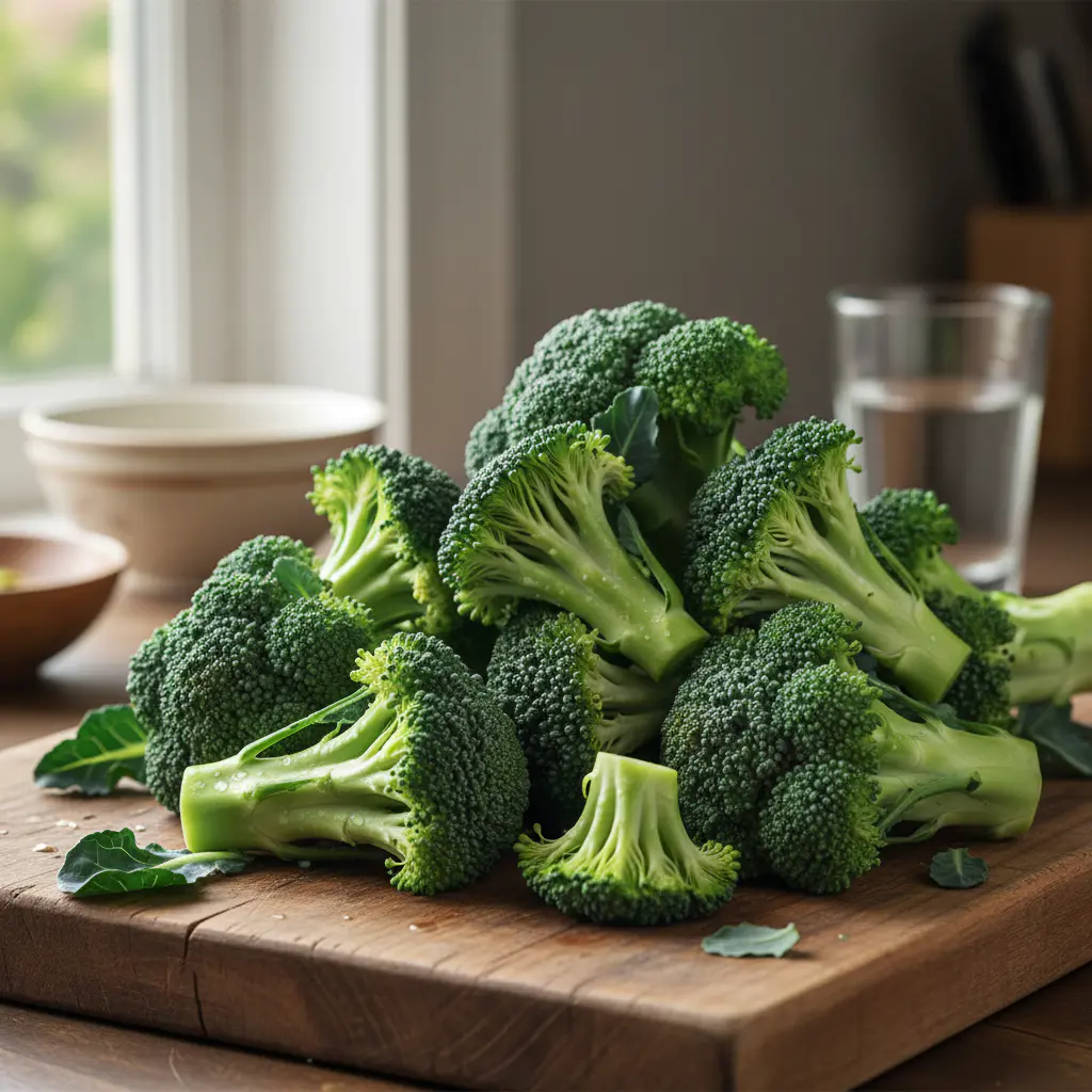 Fresh green broccoli