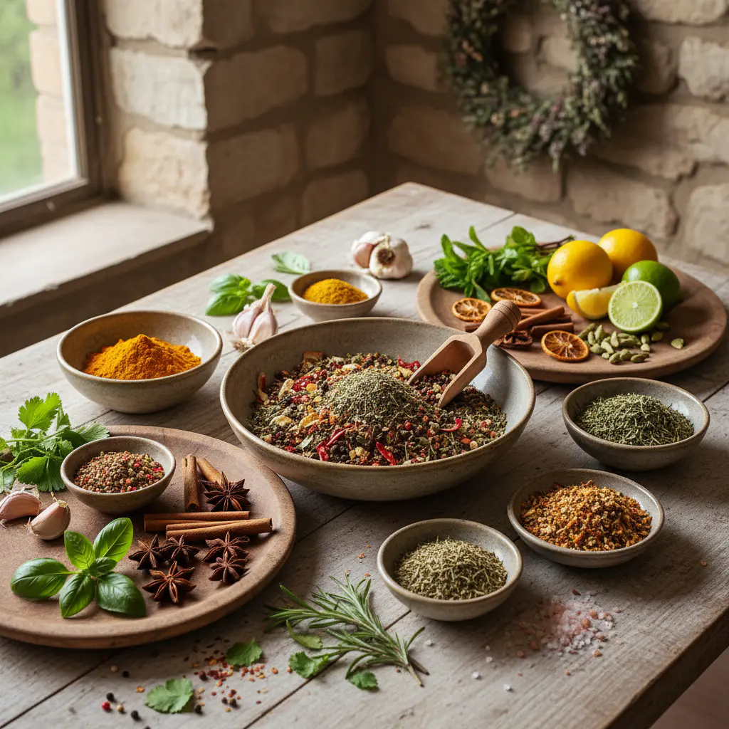 Natural seasoning and spices
