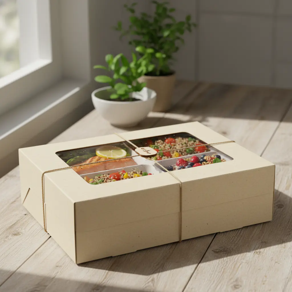 Insulated meal prep delivery box